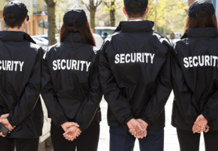 Security trainees at NSTA Tasmania practicing real-world skills during the CPP20218 Certificate II in Security Operations course