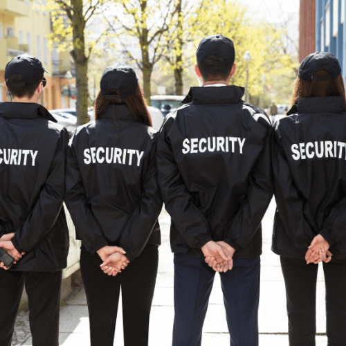 Security trainees at NSTA Tasmania practicing real-world skills during the CPP20218 Certificate II in Security Operations course