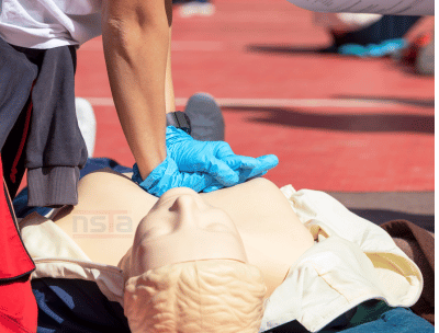 First aid training session at NSTA Tasmania in Hobart