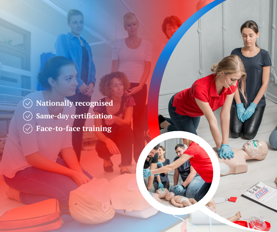 First Aid Training Tasmania – Hands-on CPR demonstration at NSTA Tasmania™